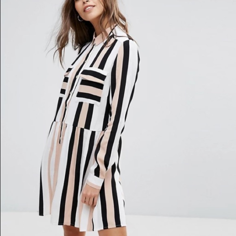 Vila Striped Short Dress